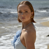 Adair Chunky C Hoop Earrings (Gold)