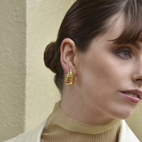 Odyssey Artsy Cocoon Earrings (Gold)