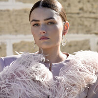 Vanora Two Tone Fluid Loop Earrings