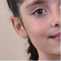 Little Silver Heart Set Earrings