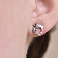 Little Unicorn Diamante Stud Earrings