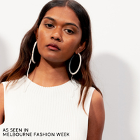 Emiri Luxury Leather Stitched Earrings (Black)