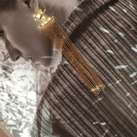 Lizette Luxury Golden Tassel Earrings 