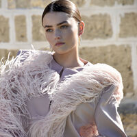 Aviva Two Tone Diamante Knot Earrings