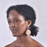 Mya Rolled Knit Ethical Earrings (for pierced ears)