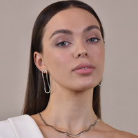 Tiffany Contemporary Flow Earrings (Platinum)