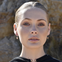 Lark Love Heart Padlock Drop Earrings (Silver)