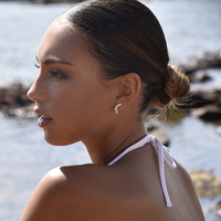 Gabrielle Pastel Diamante Climber Earrings (Yellow)