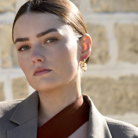 Gracelynn Freshwater Pearl Hoop Earrings (Gold)