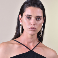 Lilou Pearl Pin Statement Earrings (my ears are pierced)