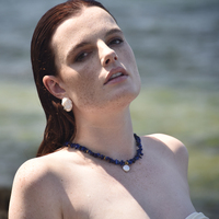 Magda Baroque Pearl Stud Earrings