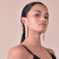 Celeste 24K Freshwater Pearl Drop Earrings 