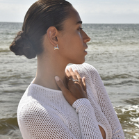 Carter Artsy Silver Bag Earrings