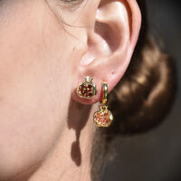Amaris Pomegranate Drop Earrings