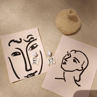 Matisse Artsy Portraits Drop Earrings (my ears are pierced)