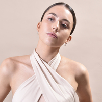 Vianca Artsy Face To Face Earrings (Silver)