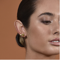 Suvi Artsy Rocky Stud Earrings (Gold Vermeil)