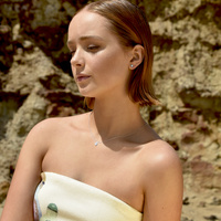 Miray Dainty Opal Stud Earrings (Silver)