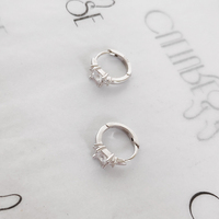 Cella Dainty Topaz Sleeper Earrings