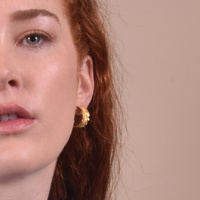 Remi Gold Vermeil Textured Earrings