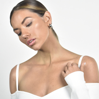 Elea Modern Teardrop Earrings (Silver)