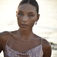 Amandine Artisan Sculptural Flow Earrings (Silver)