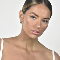 Hani Silver Curved Earrings 