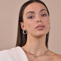 Carabelle Topaz Hoop Earrings