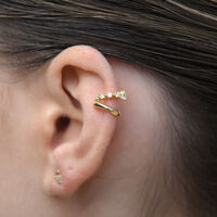 Bente Artisan Diamante Cuff Earring (Gold)