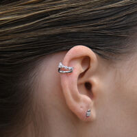 Bente Artisan Diamante Cuff Earring (Silver)