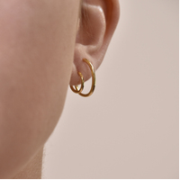 Simone Twin Loop Earrings (Gold Vermeil)
