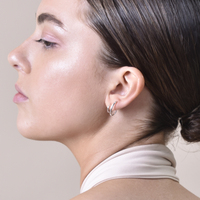 Simone Twin Loop Earrings (Silver)