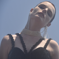 Aries Arch String Statement Earrings (Oversized)