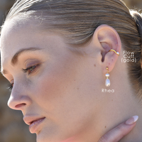 Flo Ear Contour Cuff Earring Single Piece (Gold Vermeil)