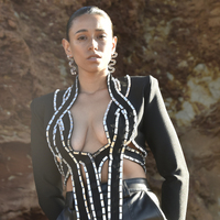 Darya Artsy Wave Earrings (Clear)