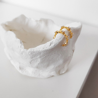 Ciana Gold Filled Diamante Cuff Earrings