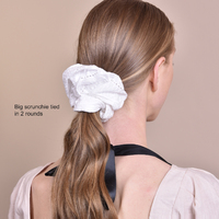 Ivory Earthy Muse Cotton Scrunchie Set