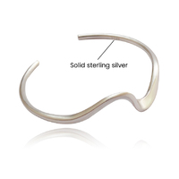 Elyse Artisan Silver Solid Bangle
					
