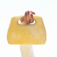 Elka Artsy Resin Clutch (Lemon)