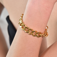 Cleo Modern Muse Gold Chain Bracelet
					