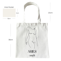 She Is Aries Eco Zodiac Muse Tote Bag