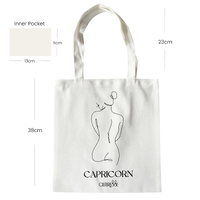She Is Capricorn Eco Zodiac Muse Tote Bag