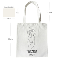 She Is Pisces Eco Zodiac Muse Tote Bag