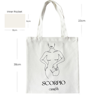 She Is Scorpio Eco Zodiac Muse Tote Bag