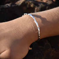 Be The Flow Artisan Bangle (Silver)
					