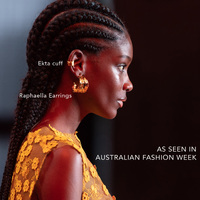 Raphaella 24K Sculpture Curve Earrings
					