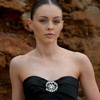 Aquarius Artisan Zirconia Pavé Stud Earrings (Silver)