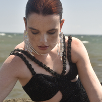 Bellatrix Catwalk Diamante Statement Earrings 