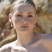 Lavin Classic Love Heart Drop Earrings (Silver)