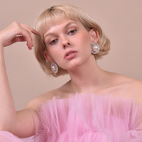 Le Paris 60s Pearl Stud Earrings (My ears are pierced)